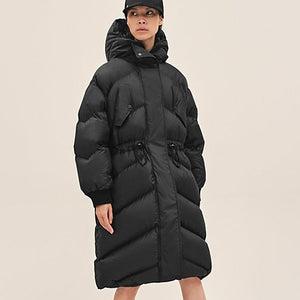 에르메스 롱 푸퍼 코트 다운 자켓 블랙