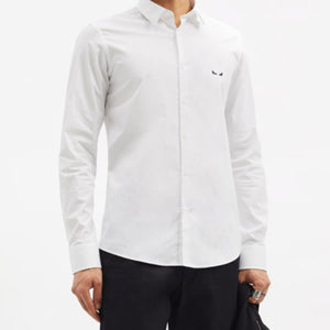 [국내배송] 펜디 아이 자수 코튼 블렌드 포플린 셔츠 2color