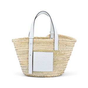 로에베 라피아 라탄 바스켓백 S/M 화이트