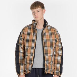 [SALE] 버버리 빈티지 체크 푸퍼 양면 패딩 자켓 M사이즈