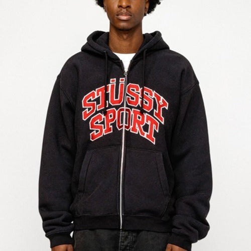 [국내배송] 스투시 스포츠 기모 후드 집업 2color