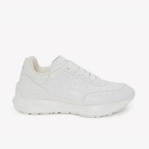 알렉산더맥퀸 스프린트 러너 로고 스니커즈 화이트 (도영 착용)