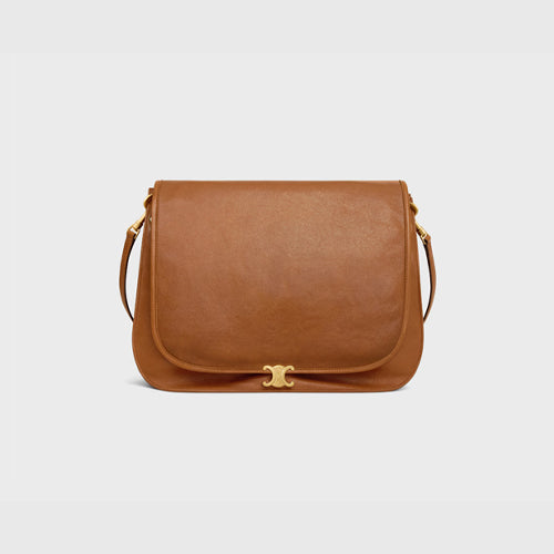 셀린느 소프트 트리오페 베사체 숄더백 탠