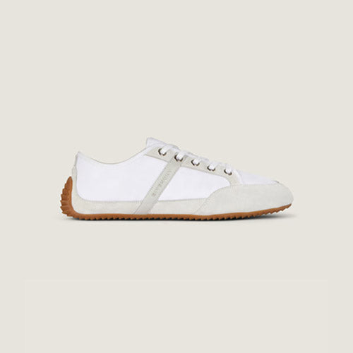 지방시 나일론과 스웨이드 소재의 슬림 스니커즈 화이트