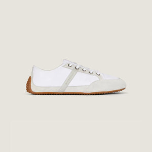 지방시 나일론과 스웨이드 소재의 슬림 스니커즈 화이트