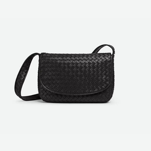 보테가베네타 베네토 플랩 메신저 백 블랙