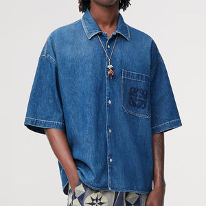 [국내배송] 로에베 폴라 이비자 데님 반팔 셔츠 (추영우 착용)