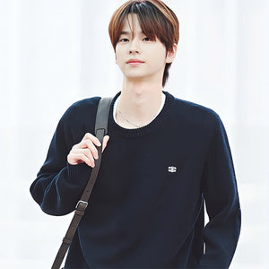 [국내배송/당일출고] 셀린느 트리오페 크루넥 니트 블랙 (신유,지호 착용)