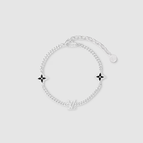 루이비통 LV 스파이크 팔찌 실버