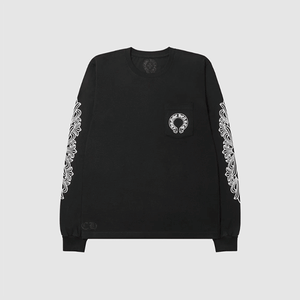 [국내배송] 크롬하츠 홀스슈 로고 포켓 롱슬리브 블랙 (앤톤 착용)