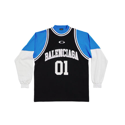 [국내배송] 발렌시아가 바스켓볼 레이어드 롱슬리브 2color