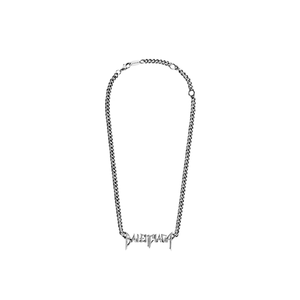 발렌시아가 타이포 메탈 네크리스 2color