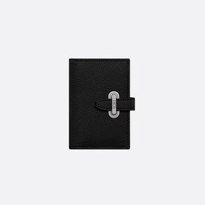 디올 노르망디 버티컬 2단 카드 지갑 블랙