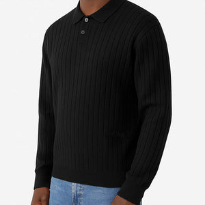 [국내배송] 보테가베네타 로고 자수 카라 니트 2color