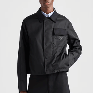프라다 코튼 및 리나일론 재킷 블랙 SGC828