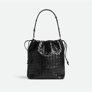 보테가베네타 인트레치아토 비블리오테카 버킷 백 블랙