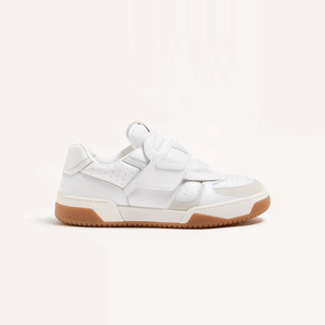 발렌티노 주아 드 주위 나파 카프스킨 로우탑 스니커즈 화이트