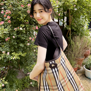 버버리 하이랜드 숄더백 베이지 (정은채,비비,이시영 착용)