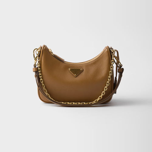 프라다 리에디션 사피아노 가죽 미니백 브라운 1BC204