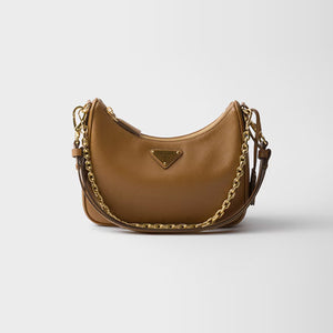 프라다 리에디션 사피아노 가죽 미니백 브라운 1BC204