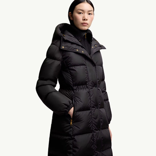 몽클레어 샤메르 울 트리밍 후드 롱 다운 재킷 2color