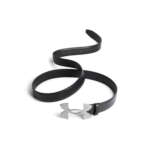 발렌시아가 X 언더아머 가죽 벨트 블랙