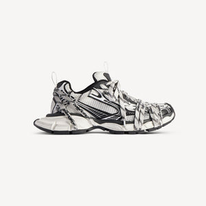 발렌시아가 3XL 익스트림 레이스 로고 스니커즈 블랙/화이트