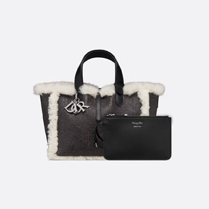 디올 알프스 뚜주흐 미디움 백 블랙