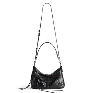 발렌시아가 르 시티 모토백 스몰 블랙