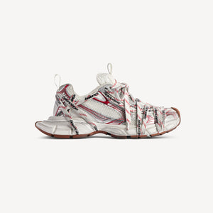 발렌시아가 3XL 익스트림 레이스 로고 스니커즈 레드/화이트