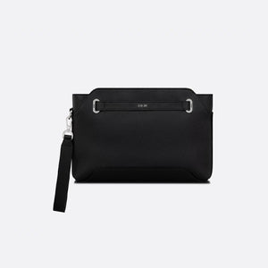 디올 노르망디 A5 트라이앵글 파우치 블랙