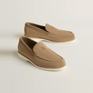 에르메스 로우 스웨이드 로퍼 베이지