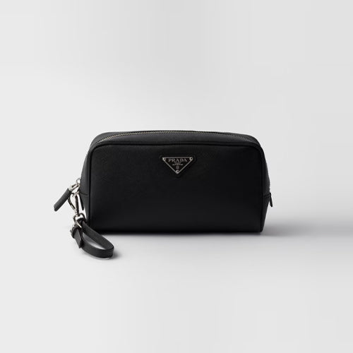 프라다 사피아노 가죽 파우치 블랙 2NE065