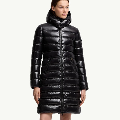 몽클레어 모카 여성 롱 다운 재킷 블랙