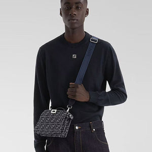 [국내배송] 펜디 메탈 FF 로고 크루넥 니트 3color