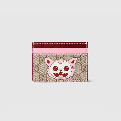 구찌 베스티즈 카드지갑 베이지/핑크 855373