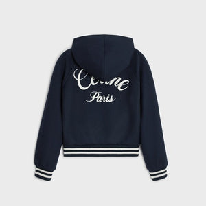 셀린느 파리스 자수 후드 테디 자켓 (이세영 착용)