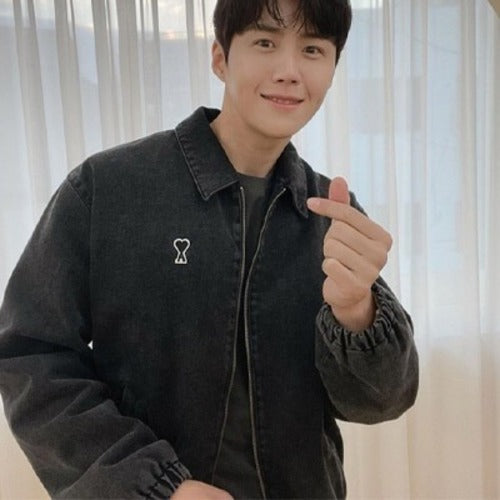 [국내배송/당일출고] 아미 스몰 하트 로고 보머자켓 (김선호 착용) - 재입고 -