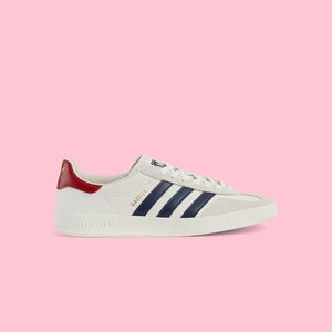 구찌 X 아디다스 가젤 스니커즈 화이트/네이비 (안유진,지창욱 착용)