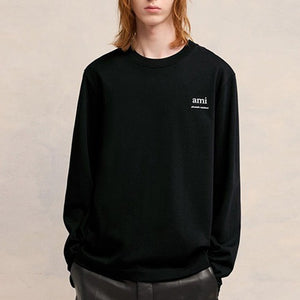 [국내배송] 아미 알렉산드르 마티우시 로고 롱슬리브 블랙