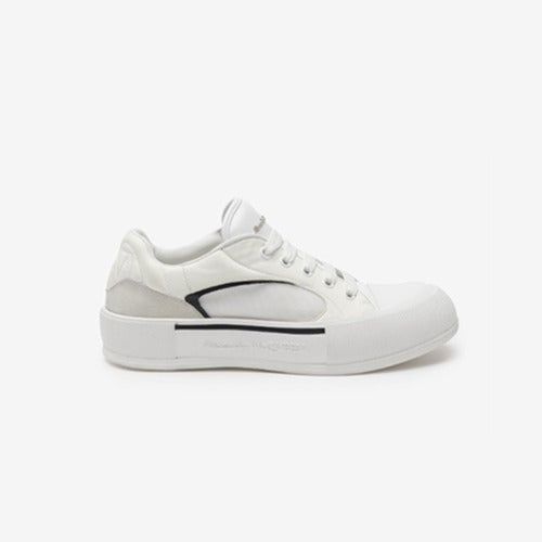 알렉산더맥퀸 스케이트 데크 플림솔 스니커즈 화이트