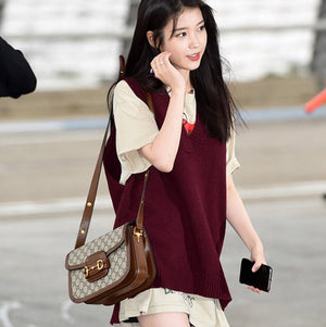 구찌 1955 홀스빗 숄더백 GG수프림 브라운 (이성경,아이유,김나영 착용)