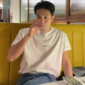 [국내배송] 메종마르지엘라 리버스 로고 스티치 반팔티 2color (주원 착용) - 재입고 -