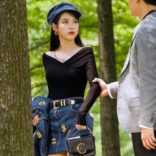 끌로에 C 레더 미니 숄더백 블랙 (아이유,기은세 착용)