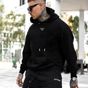 [국내배송/당일출고] 프라다 트라이앵글 넥플레이트 후드티 블랙