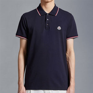 [국내배송] 몽클레어 패치 트리컬러 폴로 반팔 셔츠 2color