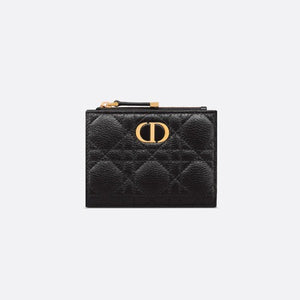 디올 카로 달리아 반지갑 블랙