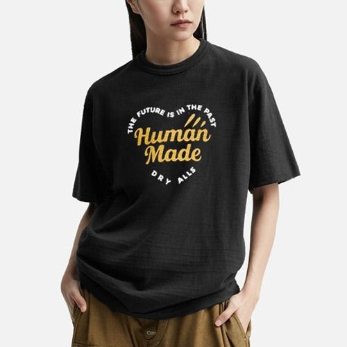 [국내배송] 휴먼 메이드 하트 로고 레터링 반팔티 2color