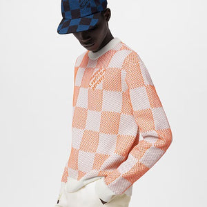 루이비통 다미에 자카드 코튼 풀오버 니트 2color