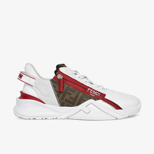 펜디 플로우 로우탑 스니커즈 화이트/레드